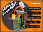 Ovonic 1550mAh 4S 120C 14.8V LiPo Battery XT60 Plug For FPV Racing Drones