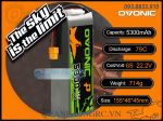 Ovonic 5300mAh 6S 75C 22.2V LiPo Battery XT60 / XT90 Plug